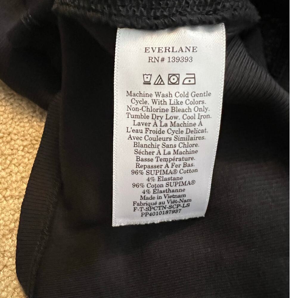 Everlane The Luxe Rib Long-Sleeve Supima Cotton Scoop-Neck Tee - Picture 7 of 8